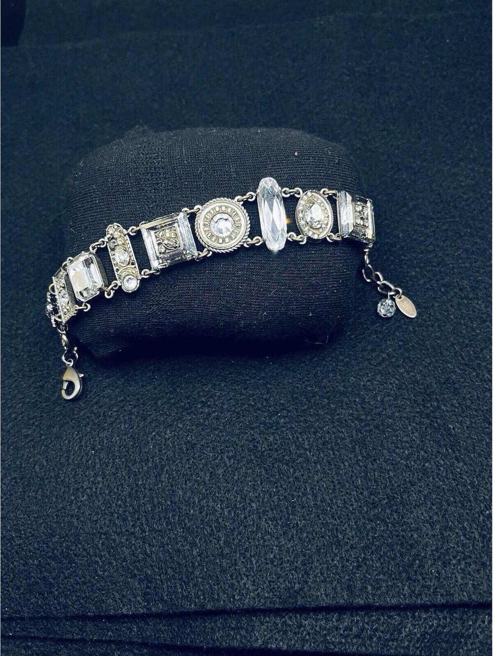 Firefly La Dolce Vita Silver Tone Bracelet Size 7”-8” Tons Of Shimmer